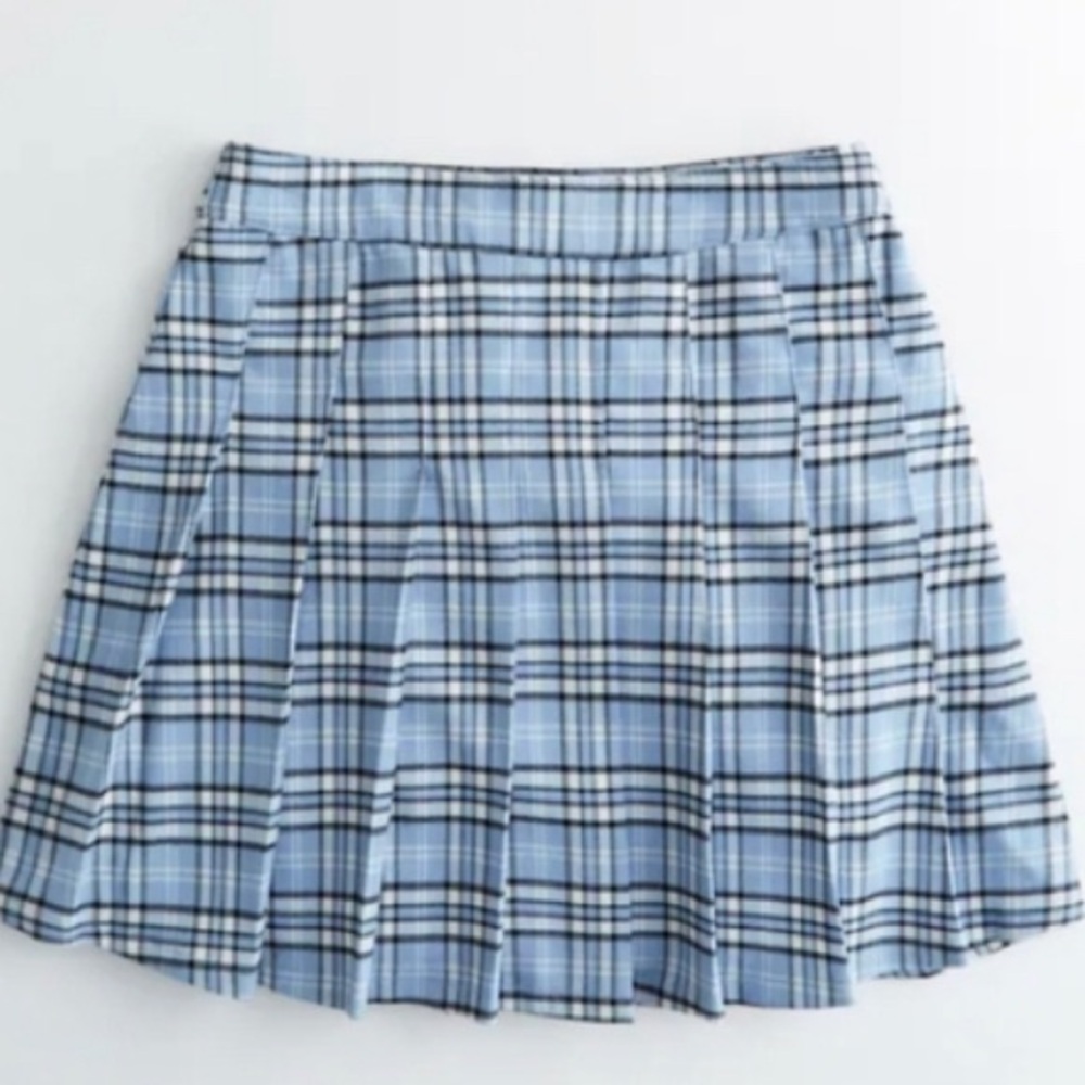 Mini Pleated Plaid Hollister Skirt